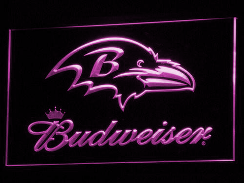 Baltimore Ravens Budweiser LED Neon Sign